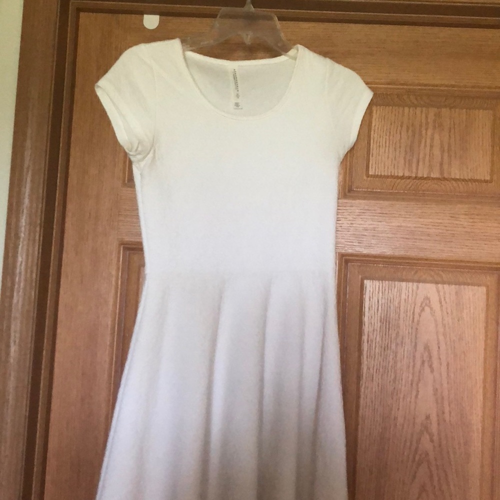 White skater dress